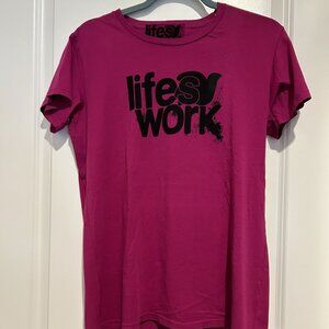 Free City "Life's Work" Magenta T-Shirt